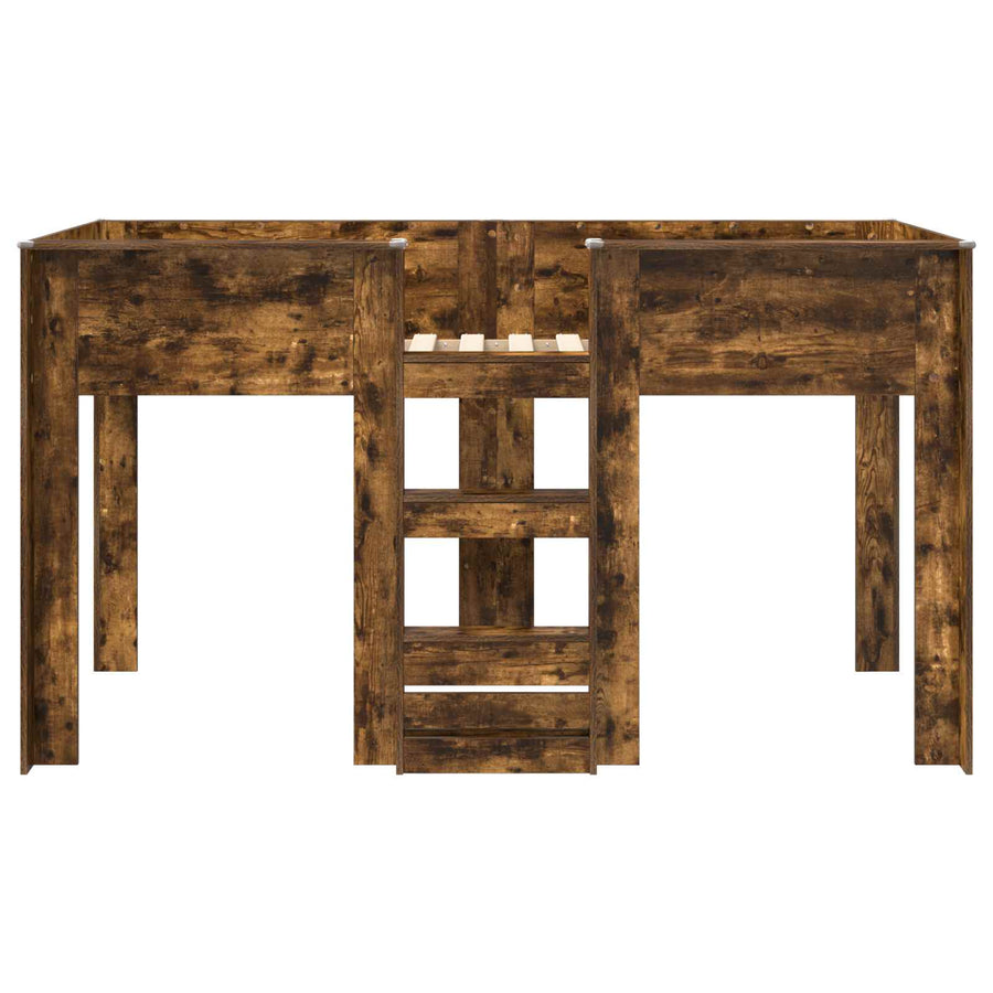Bunk Bed voor Kinderen Gerookt eiken 100 x 200 cm Bewerkt hout