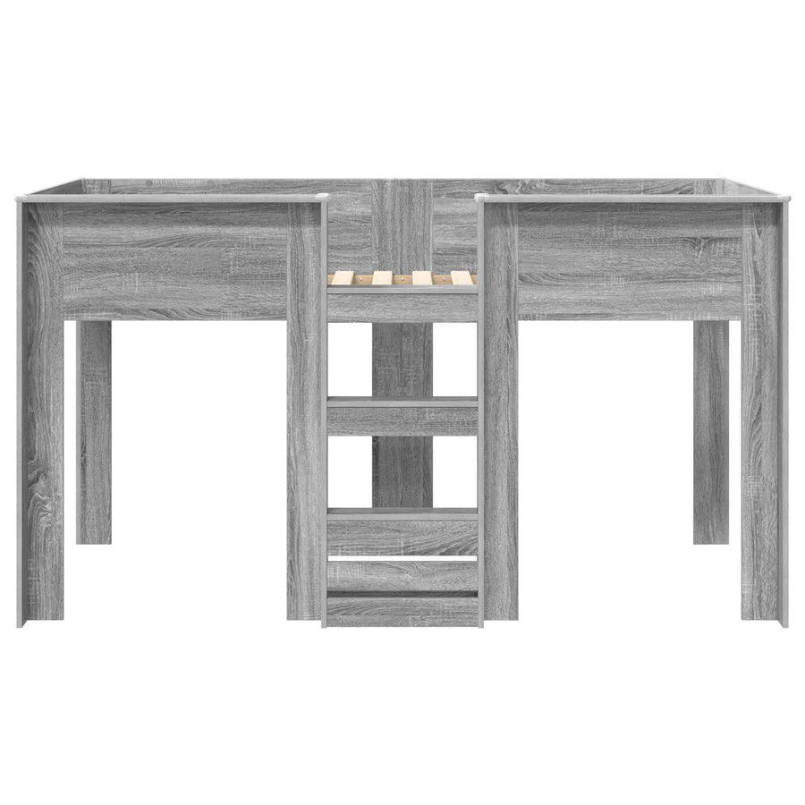 Bunk Bed voor Kinderen Grijs Sonoma 100 x 200 cm Bewerkt hout