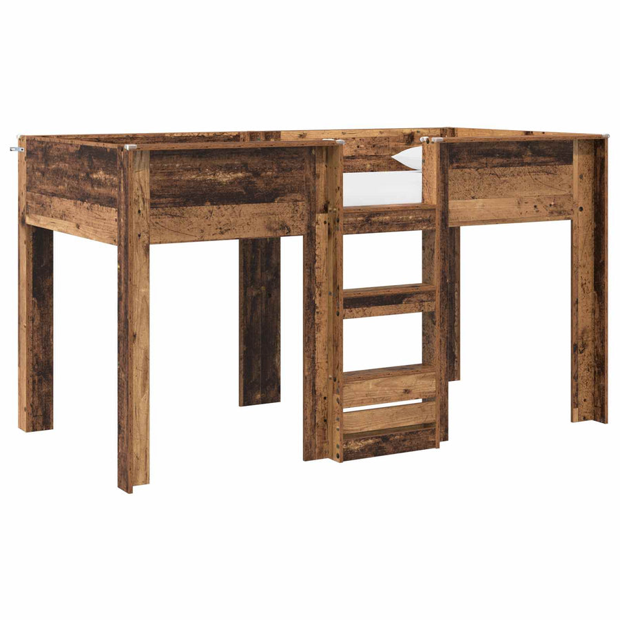 Bunk Bed voor Kinderen Oudhout 100 x 200 cm Bewerkt hout