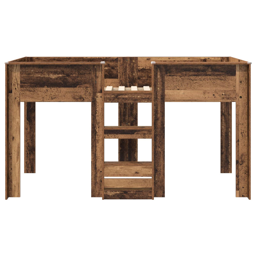 Bunk Bed voor Kinderen Oudhout 100 x 200 cm Bewerkt hout