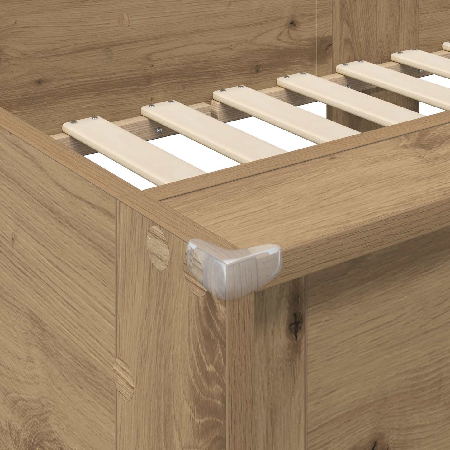 Bunk Bed voor Kinderen Artisan Eiken 100 x 200 cm Bewerkt hout