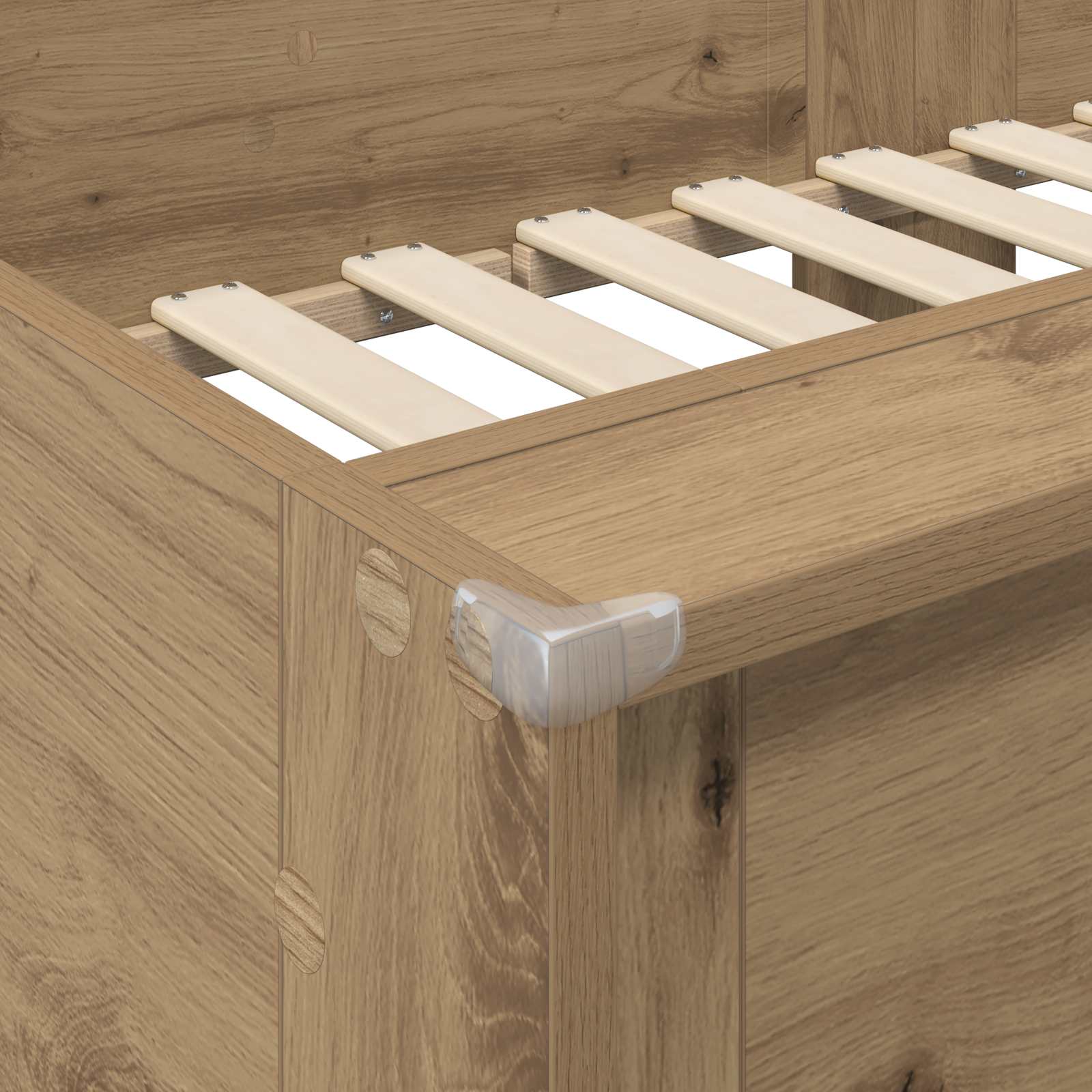 Bunk Bed voor Kinderen Artisan Eiken 100 x 200 cm Bewerkt hout