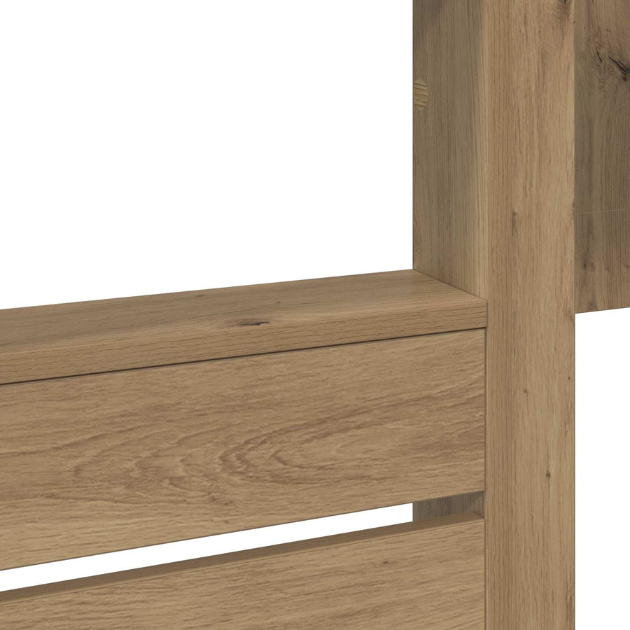 Bunk Bed voor Kinderen Artisan Eiken 100 x 200 cm Bewerkt hout