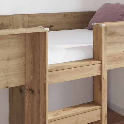 Bunk Bed voor Kinderen Artisan Eiken 100 x 200 cm Bewerkt hout