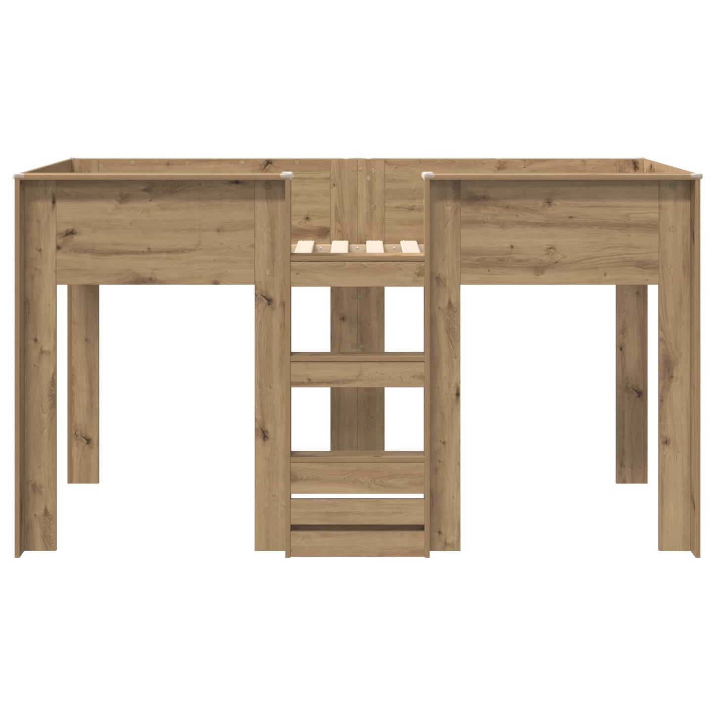 Bunk Bed voor Kinderen Artisan Eiken 100 x 200 cm Bewerkt hout