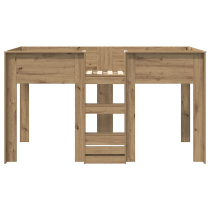 Bunk Bed voor Kinderen Artisan Eiken 100 x 200 cm Bewerkt hout