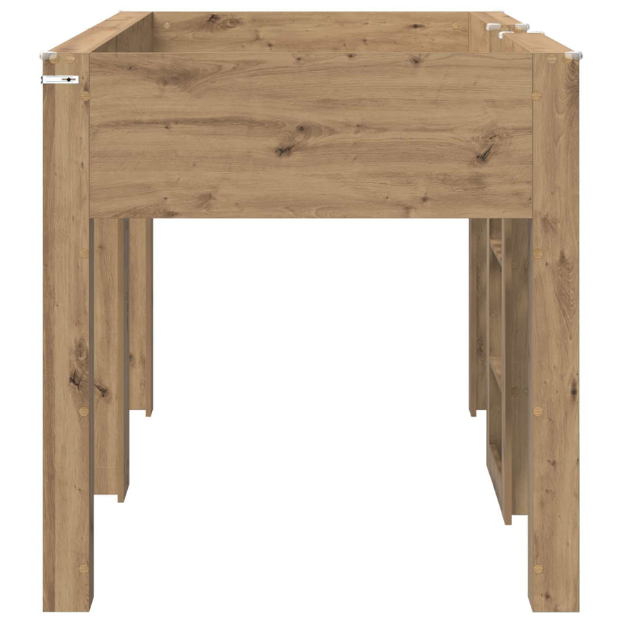 Bunk Bed voor Kinderen Artisan Eiken 100 x 200 cm Bewerkt hout