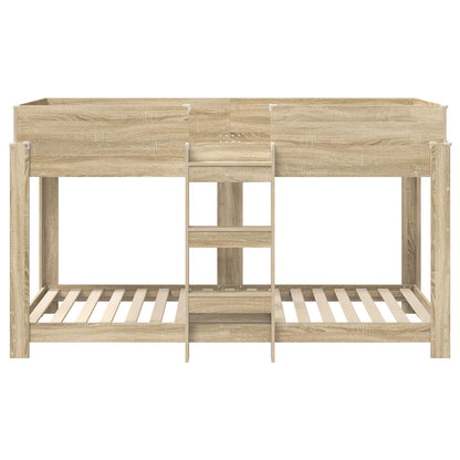 Bunk Bed voor Kinderen Sonoma Eiken 100 x 200 cm Bewerkt hout