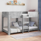 Children's Bunk Bed Concrete Grey 100 x 200 cm Engineered Wood