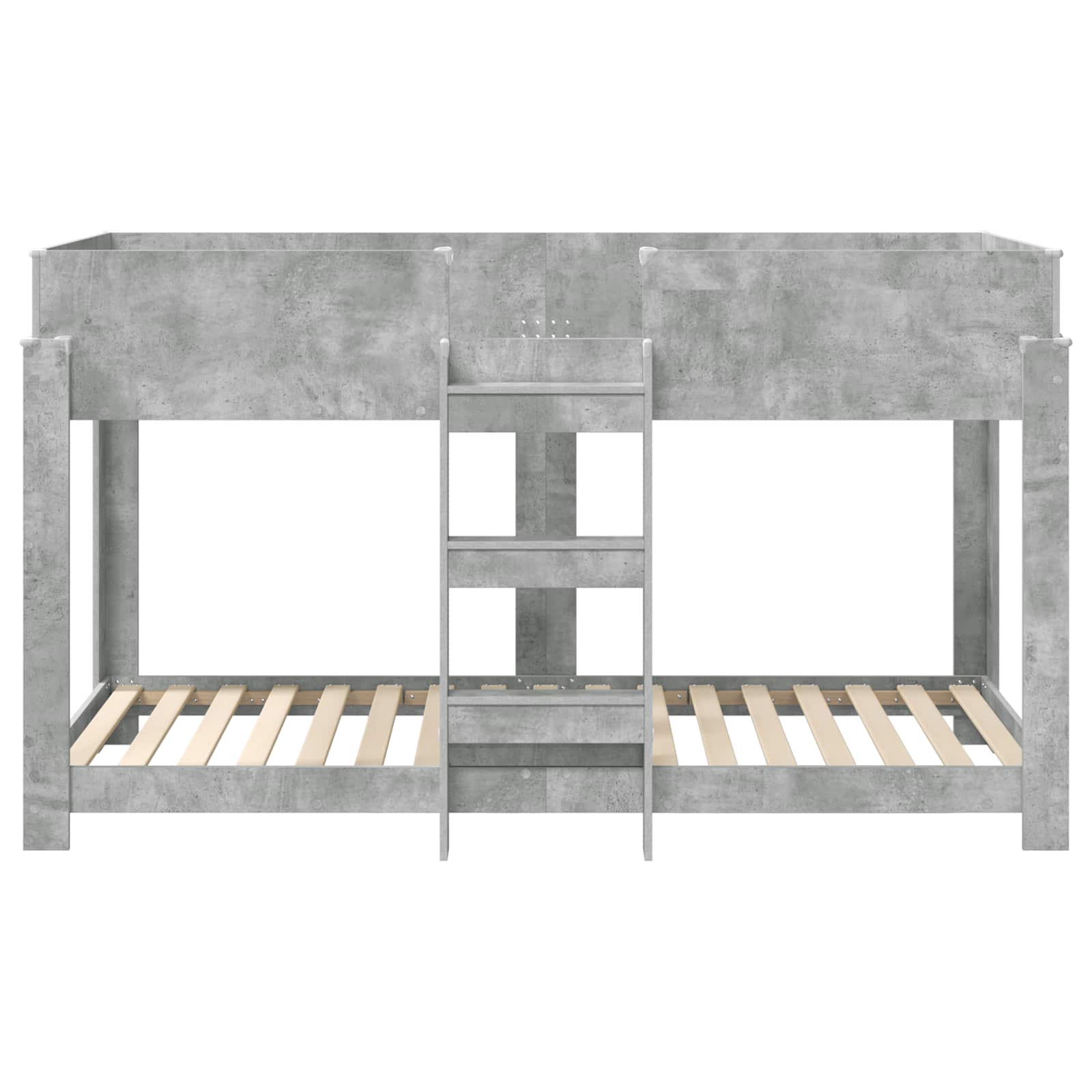 Bunk Bed voor Kinderen Beton Grijs 100 x 200 cm Bewerkt hout