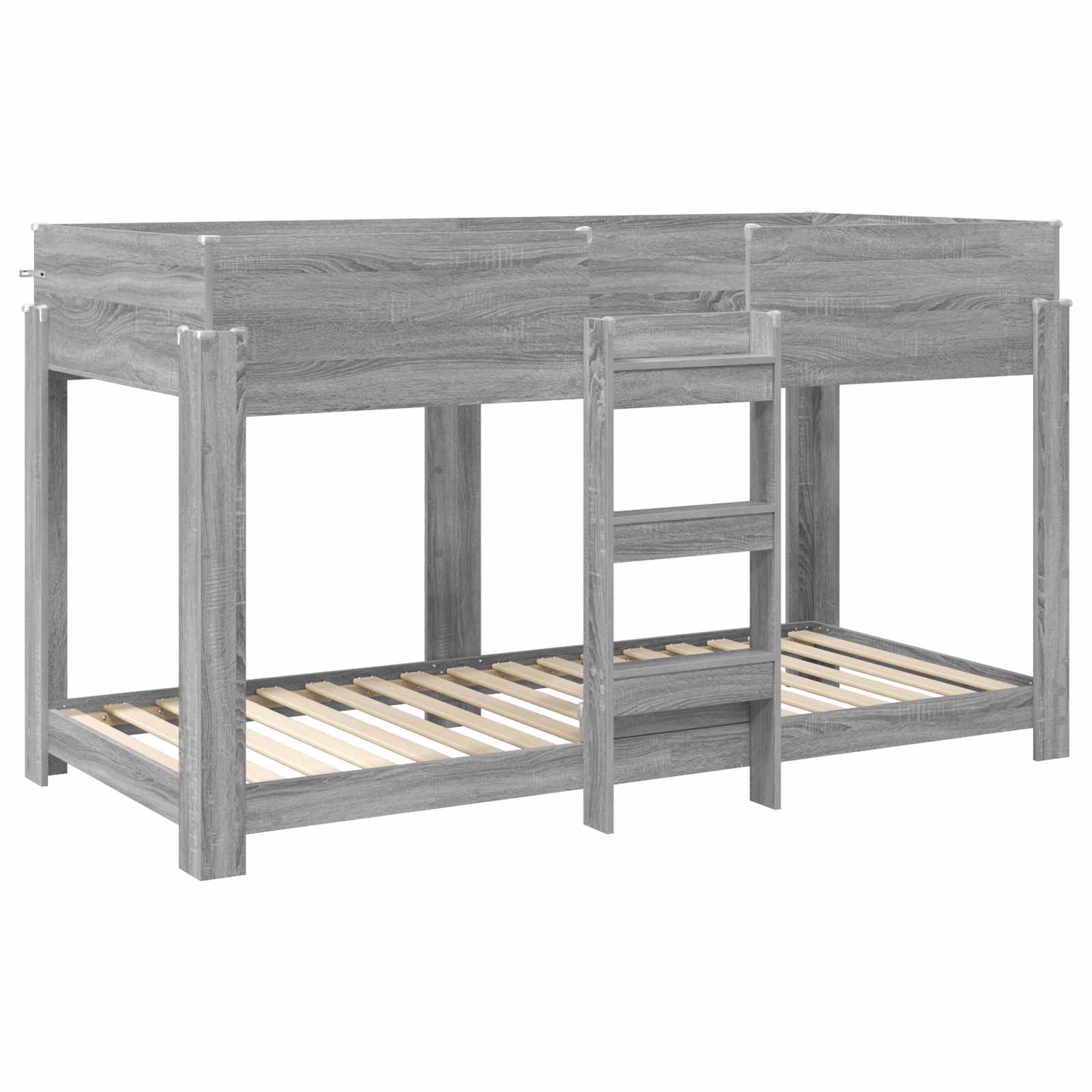 Bunk Bed voor Kinderen Grijs Sonoma 100 x 200 cm Bewerkt hout