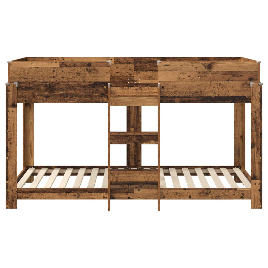 Bunk Bed voor Kinderen Oudhout 100 x 200 cm Bewerkt hout