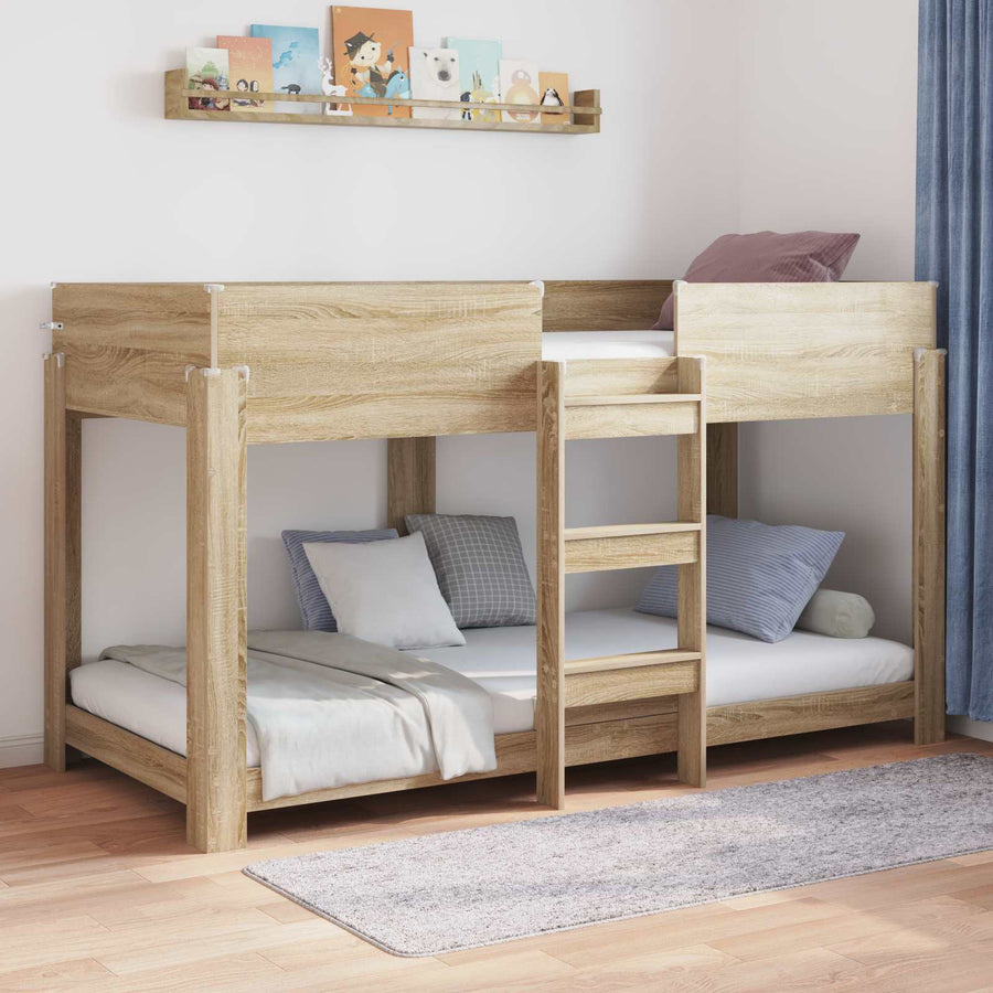 Bunk Bed voor Kinderen Sonoma Eiken 100 x 200 cm Bewerkt hout