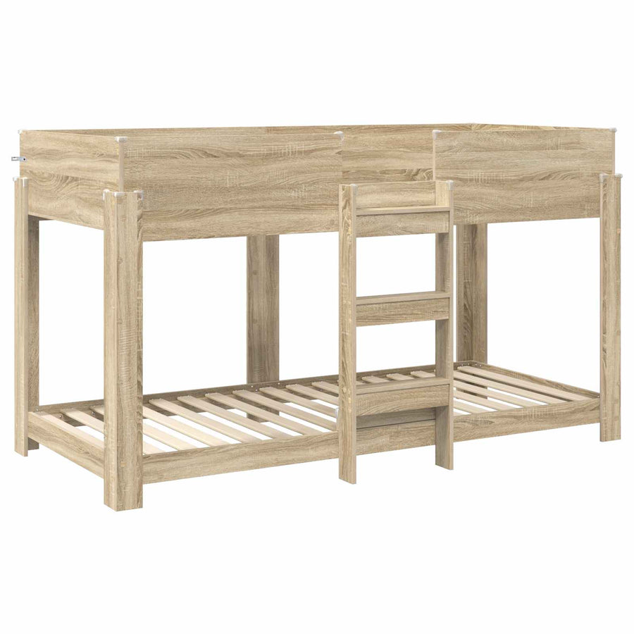 Bunk Bed voor Kinderen Sonoma Eiken 100 x 200 cm Bewerkt hout