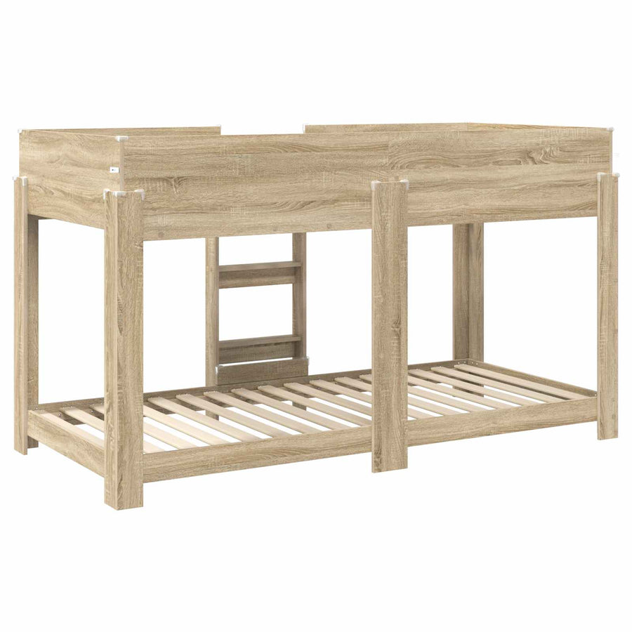 Bunk Bed voor Kinderen Sonoma Eiken 100 x 200 cm Bewerkt hout