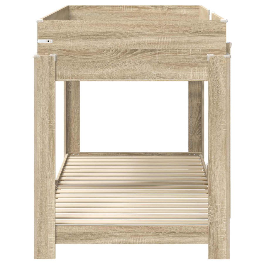 Bunk Bed voor Kinderen Sonoma Eiken 100 x 200 cm Bewerkt hout