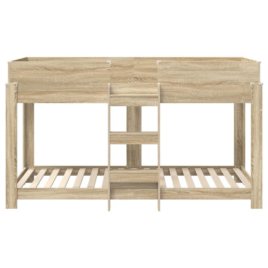 Bunk Bed voor Kinderen Sonoma Eiken 90 x 200 cm Bewerkt hout
