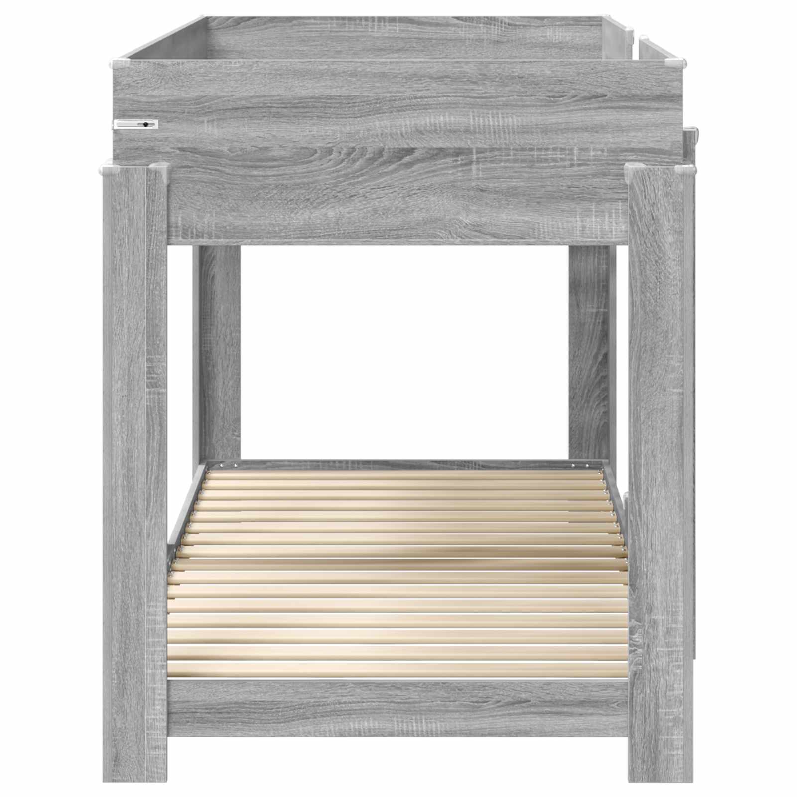 Bunk Bed voor Kinderen Grijs Sonoma 90 x 200 cm Bewerkt hout