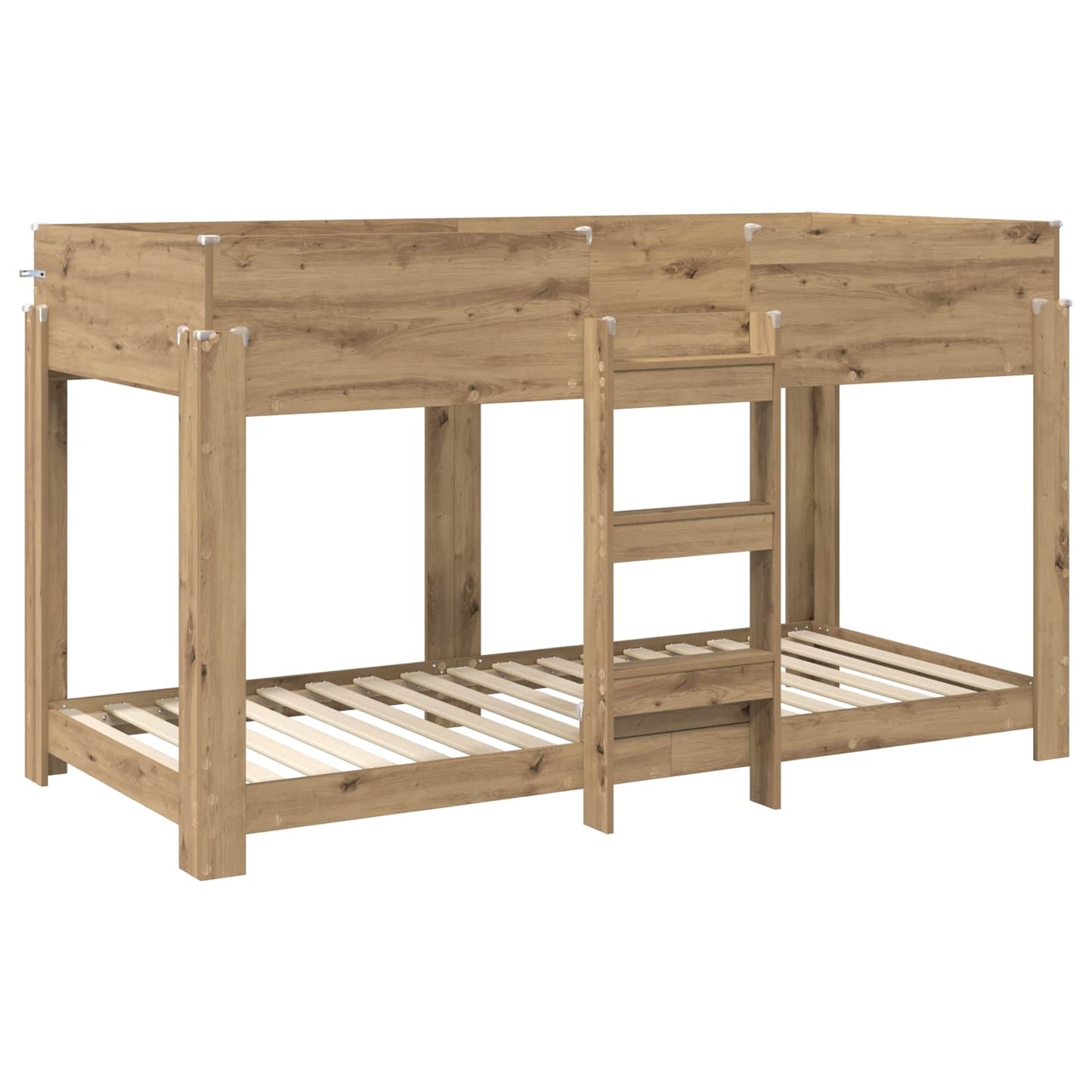 Bunk Bed voor Kinderen Artisan Eiken 90 x 200 cm Bewerkt hout