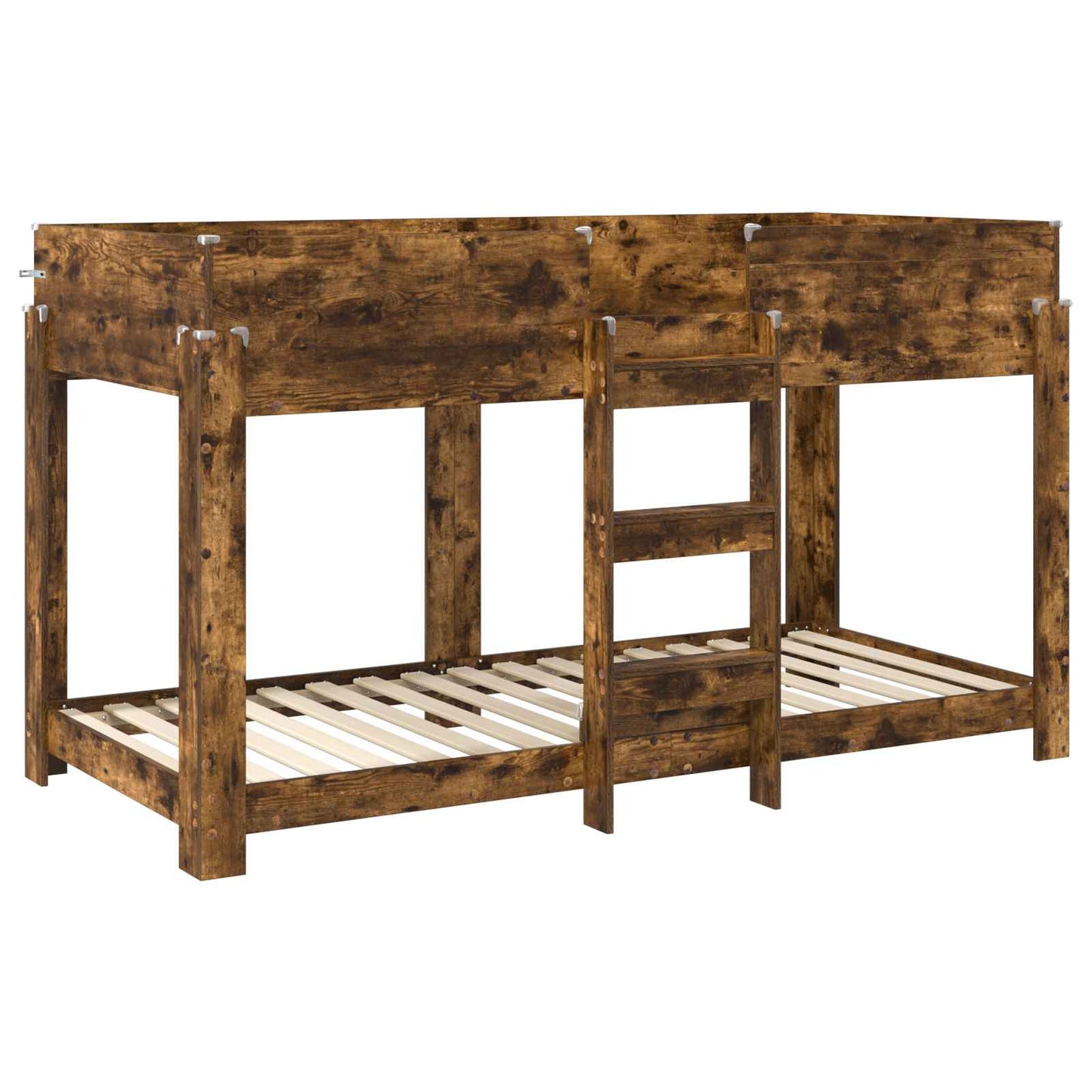 Bunk Bed voor Kinderen Gerookt eiken 100 x 190 cm Bewerkt hout