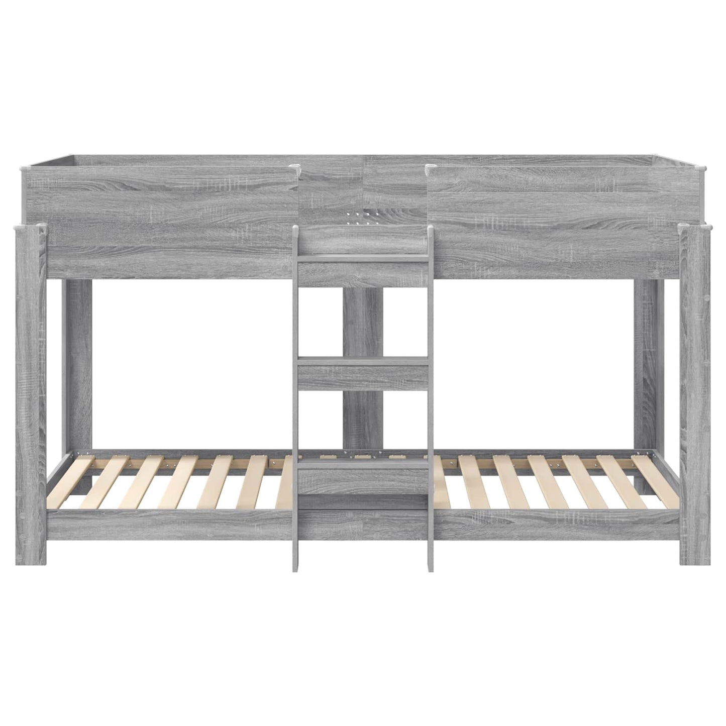 Bunk Bed voor Kinderen Grijs Sonoma 100 x 190 cm Bewerkt hout