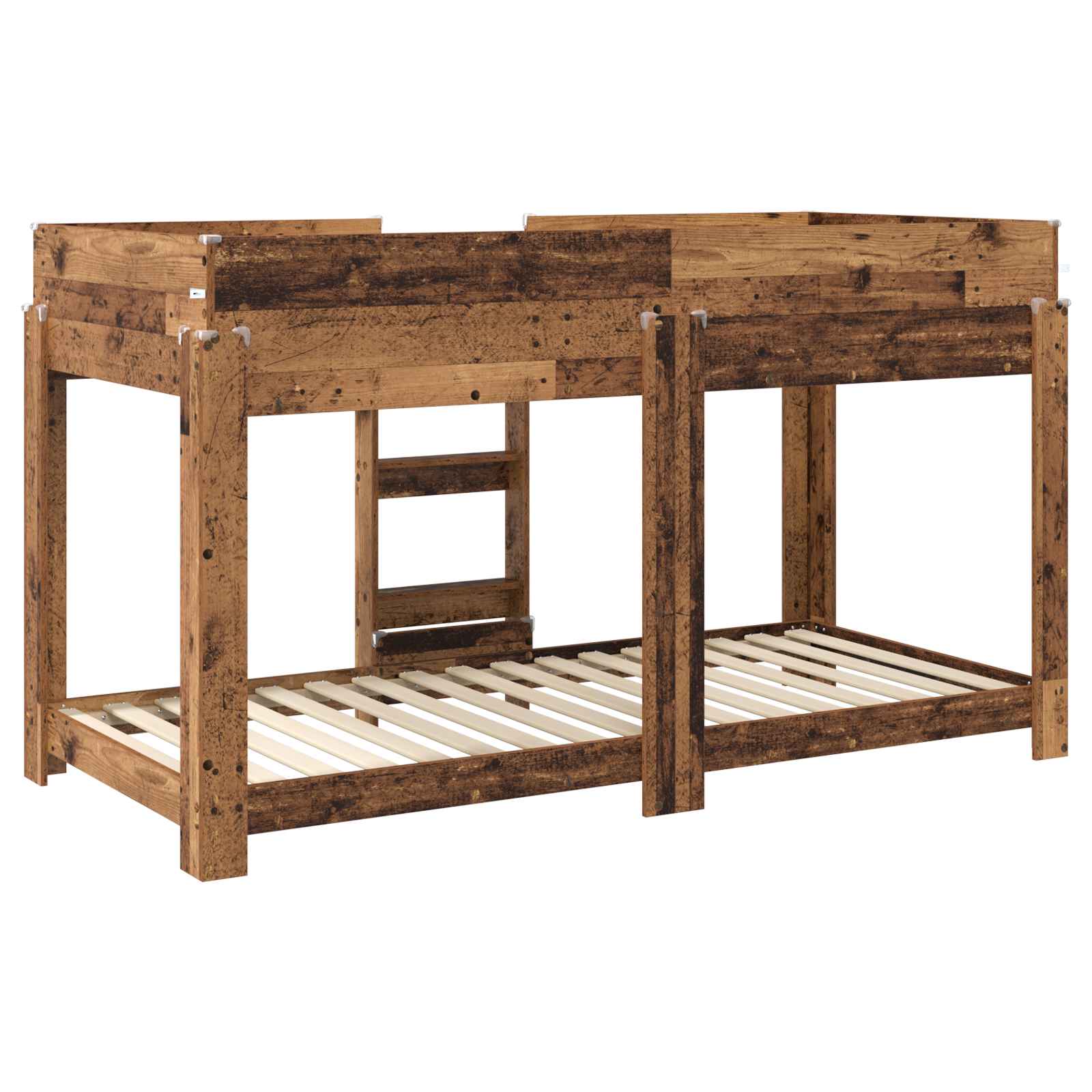Bunk Bed voor Kinderen Oudhout 100 x 190 cm Bewerkt hout