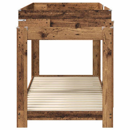 Bunk Bed voor Kinderen Oudhout 100 x 190 cm Bewerkt hout
