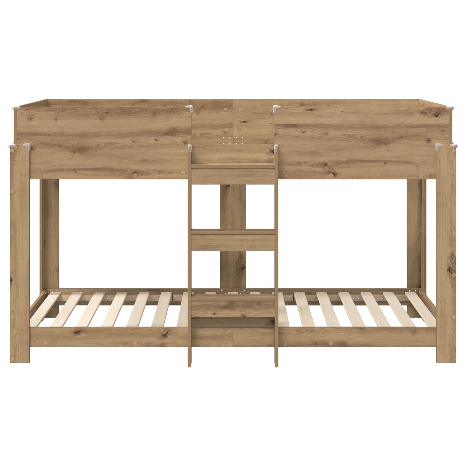 Bunk Bed voor Kinderen Artisan Eiken 100 x 190 cm Bewerkt hout