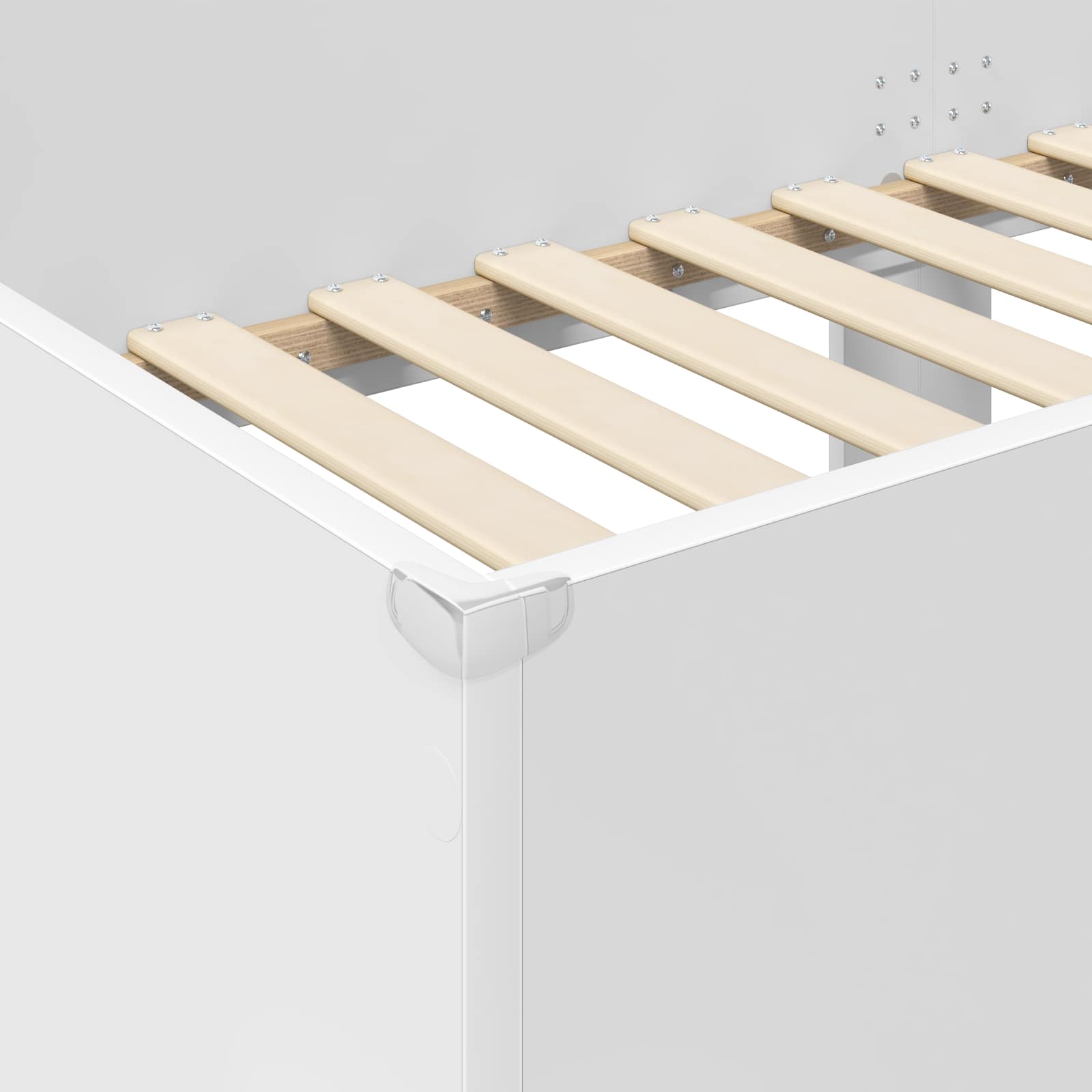 Bunk Bed voor Kinderen met matras Wit 80 x 190 cm Bewerkt hout
