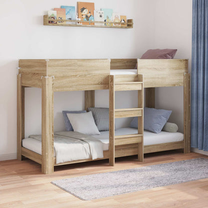 Bunk Bed voor Kinderen Sonoma Eiken 80 x 190 cm Bewerkt hout