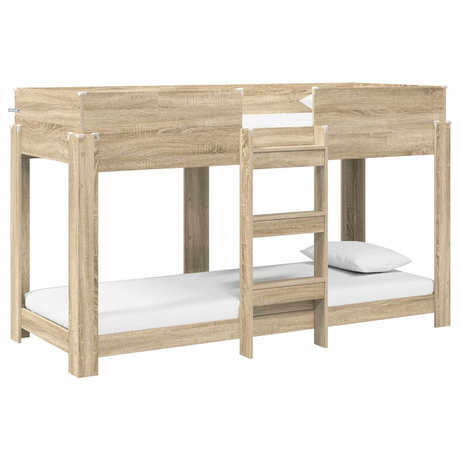 Bunk Bed voor Kinderen Sonoma Eiken 80 x 190 cm Bewerkt hout