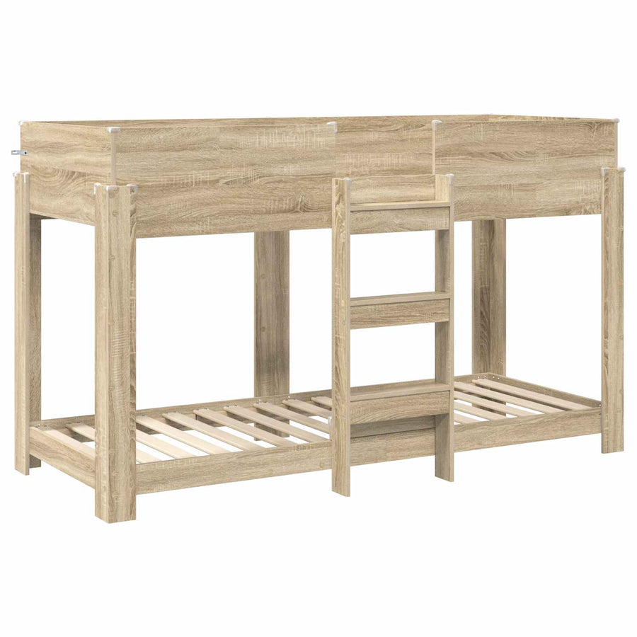 Bunk Bed voor Kinderen Sonoma Eiken 80 x 190 cm Bewerkt hout