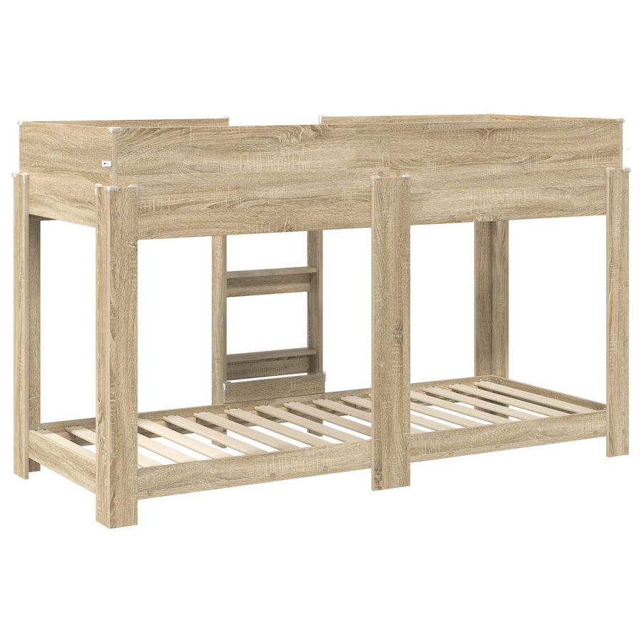 Bunk Bed voor Kinderen Sonoma Eiken 80 x 190 cm Bewerkt hout