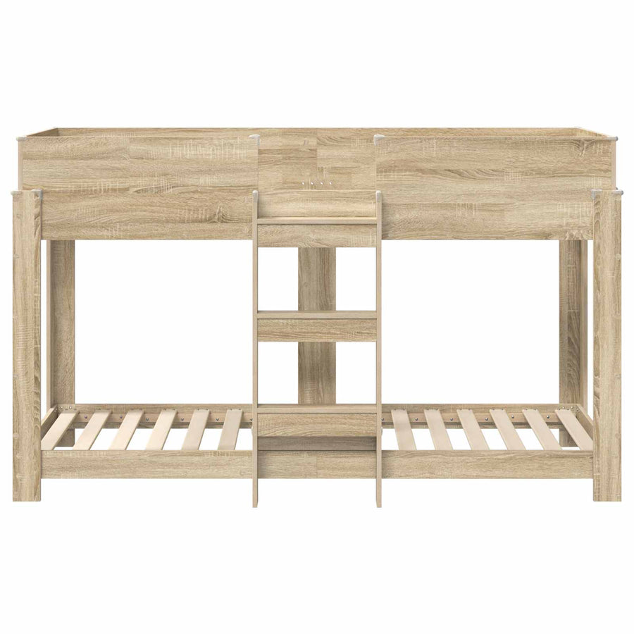 Bunk Bed voor Kinderen Sonoma Eiken 80 x 190 cm Bewerkt hout