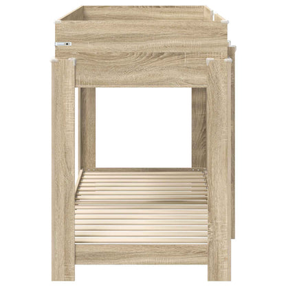 Bunk Bed voor Kinderen Sonoma Eiken 80 x 190 cm Bewerkt hout