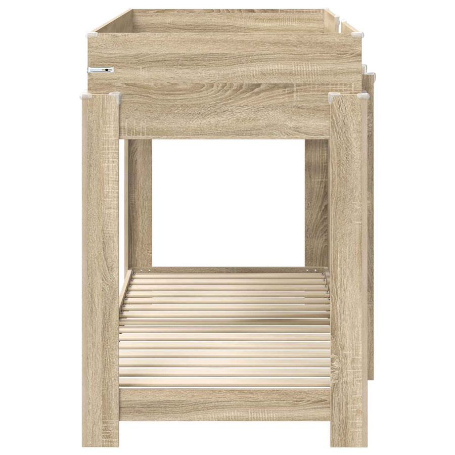 Bunk Bed voor Kinderen Sonoma Eiken 80 x 190 cm Bewerkt hout