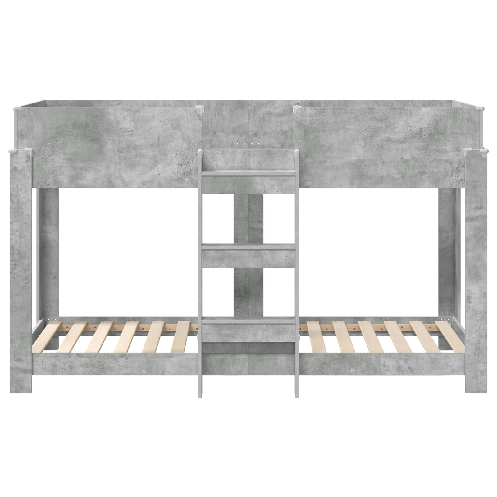Bunk Bed voor Kinderen Beton Grijs 80 x 190 cm Bewerkt hout