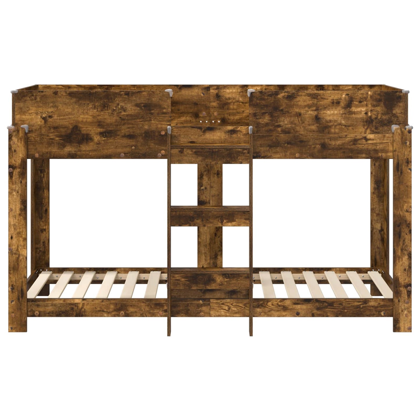 Bunk Bed voor Kinderen Gerookt eiken 80 x 190 cm Bewerkt hout