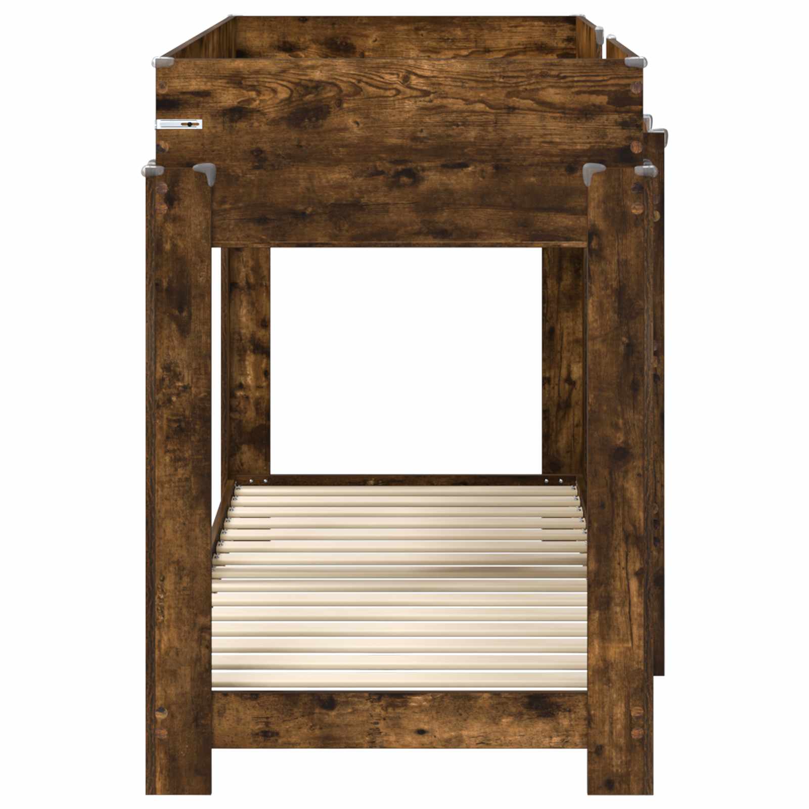 Bunk Bed voor Kinderen Gerookt eiken 80 x 190 cm Bewerkt hout