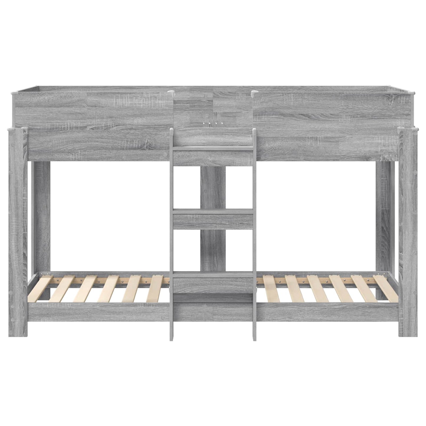Bunk Bed voor Kinderen Grijs Sonoma 80 x 190 cm Bewerkt hout