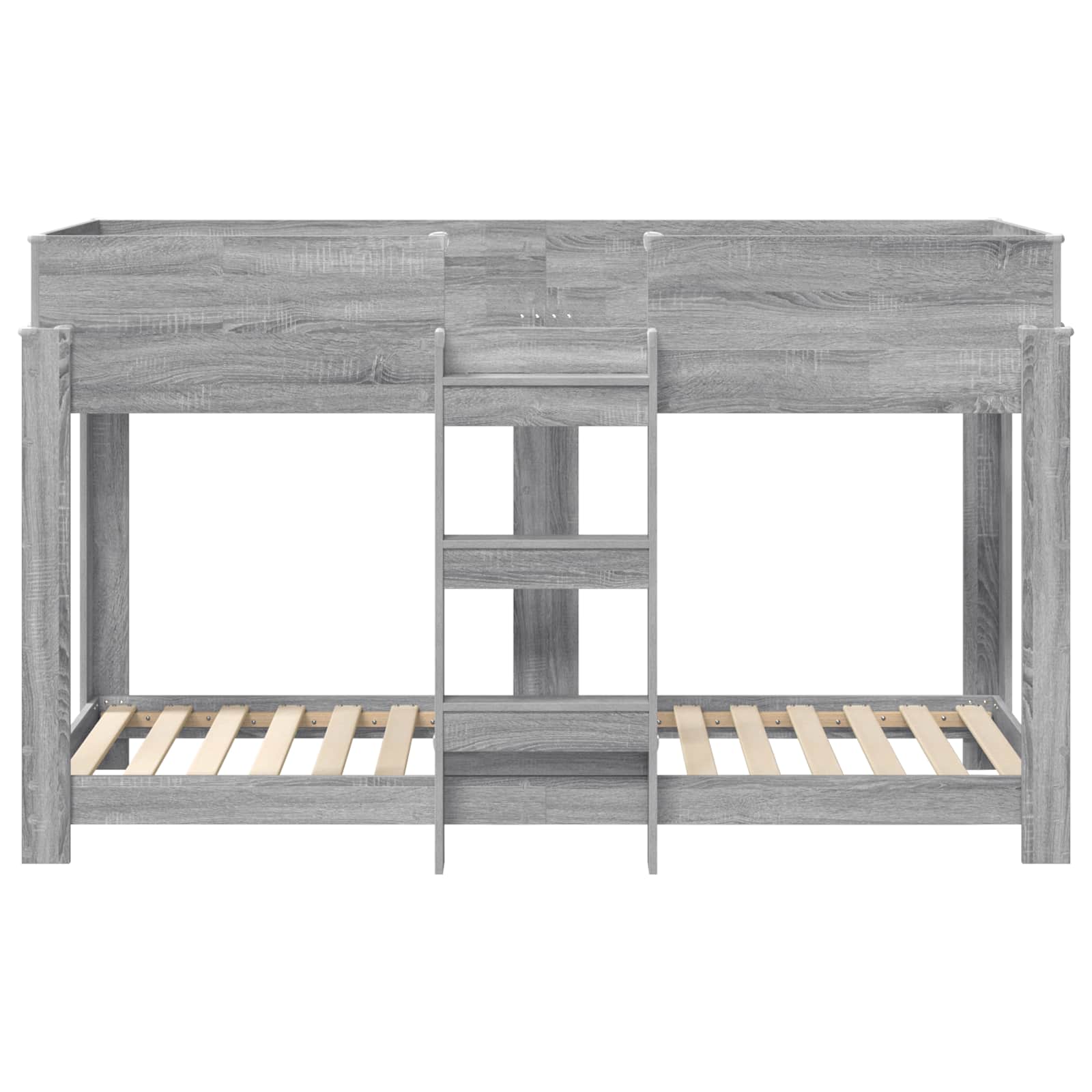 Bunk Bed voor Kinderen Grijs Sonoma 80 x 190 cm Bewerkt hout