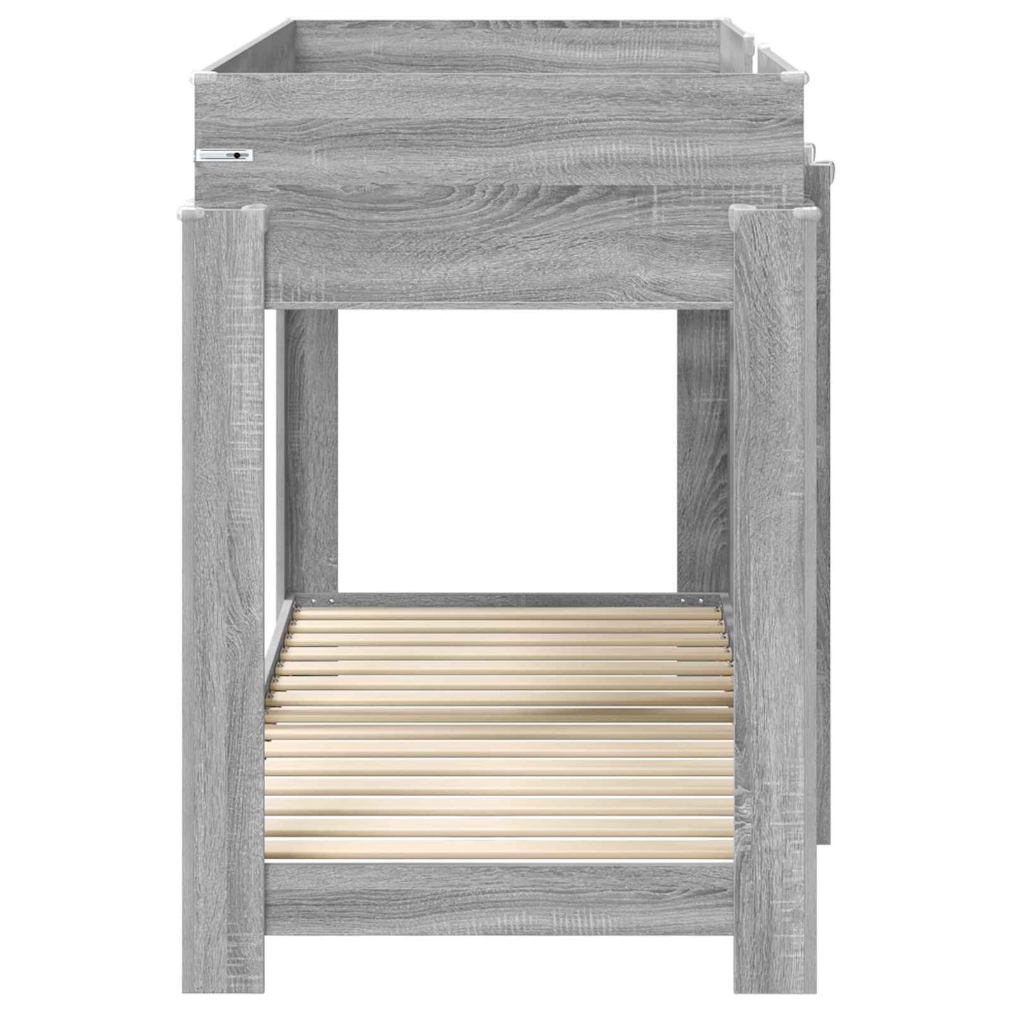 Bunk Bed voor Kinderen Grijs Sonoma 80 x 190 cm Bewerkt hout