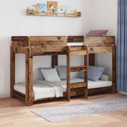 Bunk Bed voor Kinderen Oudhout 80 x 190 cm Bewerkt hout