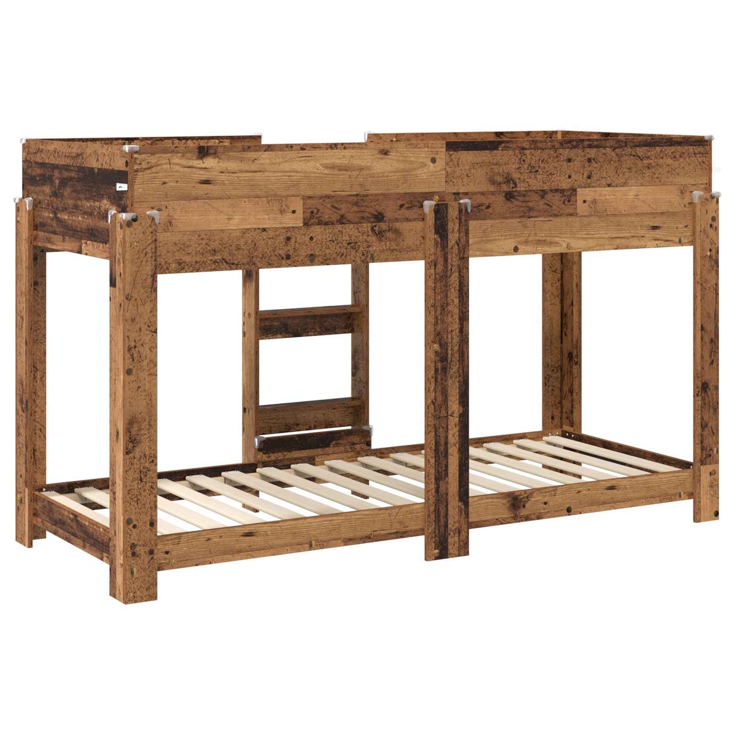 Bunk Bed voor Kinderen Oudhout 80 x 190 cm Bewerkt hout