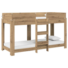 Bunk Bed voor Kinderen Artisan Eiken 80 x 190 cm Bewerkt hout