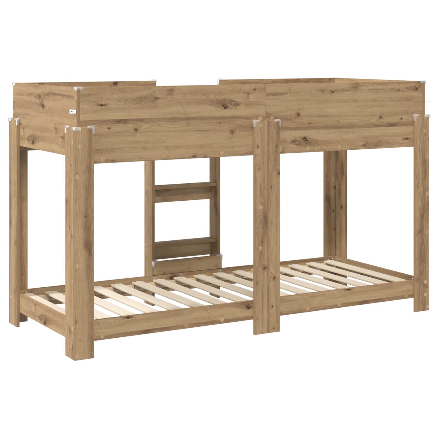 Bunk Bed voor Kinderen Artisan Eiken 80 x 190 cm Bewerkt hout