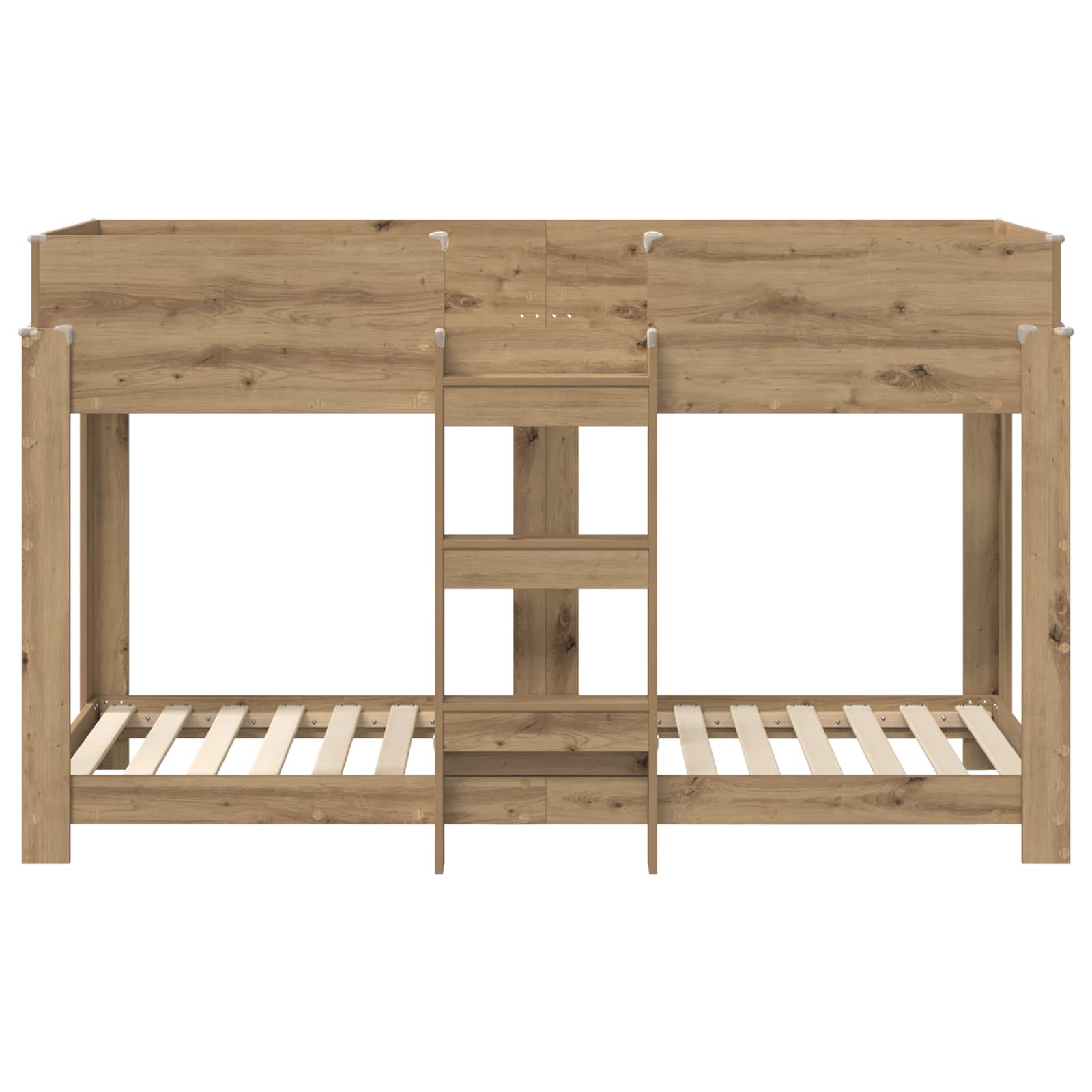Bunk Bed voor Kinderen Artisan Eiken 80 x 190 cm Bewerkt hout