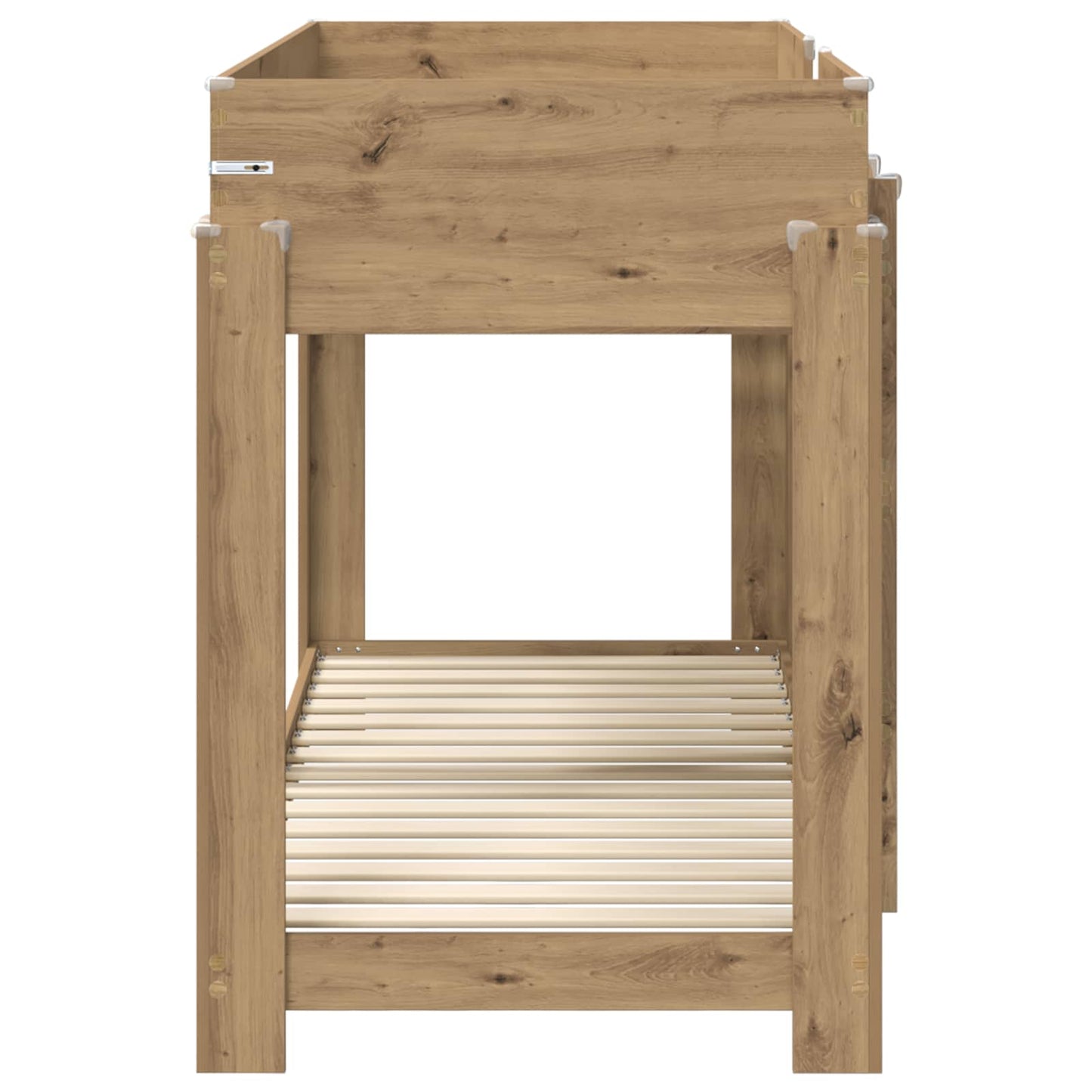 Bunk Bed voor Kinderen Artisan Eiken 80 x 190 cm Bewerkt hout