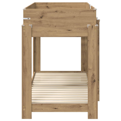 Bunk Bed voor Kinderen Artisan Eiken 80 x 190 cm Bewerkt hout