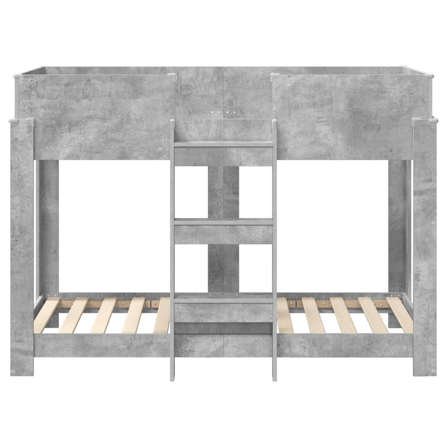 Bunk Bed voor Kinderen Beton Grijs 90 x 160 cm Bewerkt hout